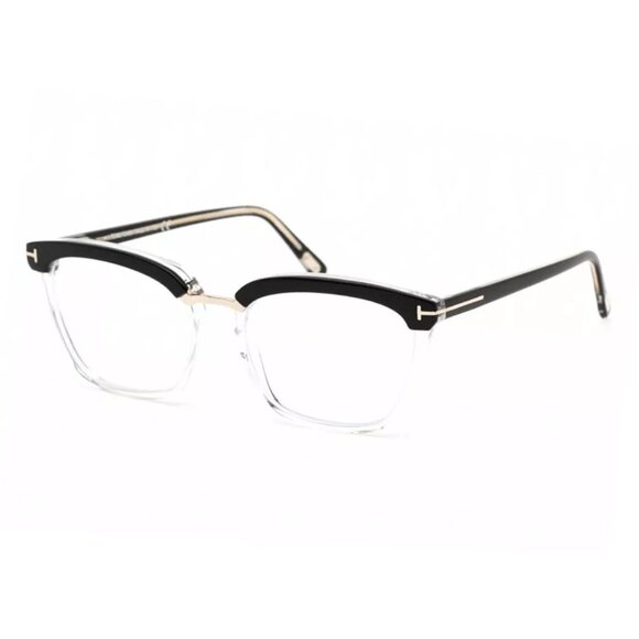NEW TOM FORD MEN BLACK CLEAR EYEGLASSES TOM FORD